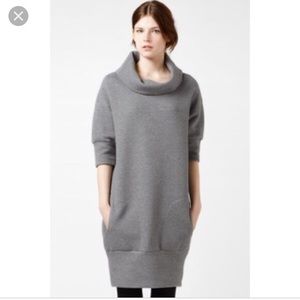 Lacoste elbow sleeve quilted sweatshirt dress!